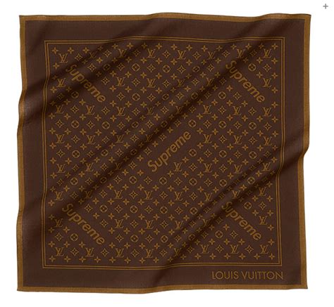 louis vuitton supreme bandana for sale|Supreme x Louis Vuitton Monogram Bandana Brown .